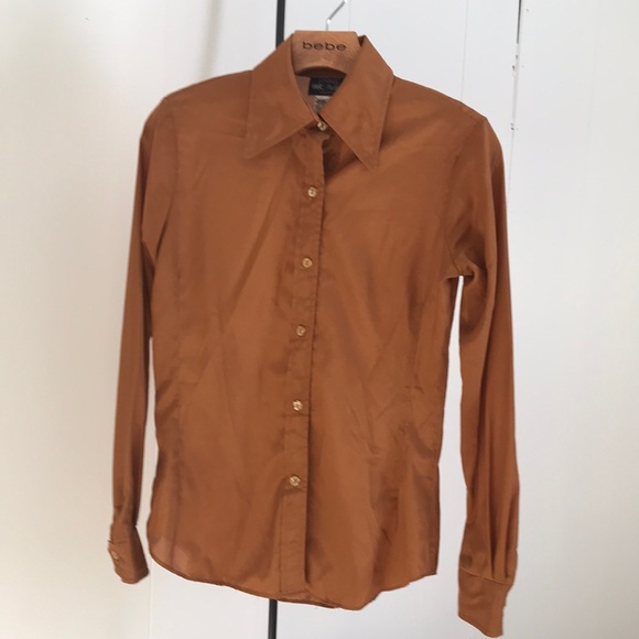 Patty Woodard Tops - Vintage Patty Woodard Silky Copper Blouse